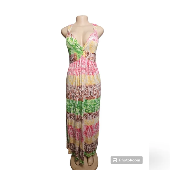 Allison Brittney | Dresses | Allison Brittney Multicolor Maxi Dress Euc |  Poshmark